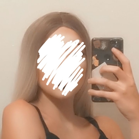 Long blonde wig straight